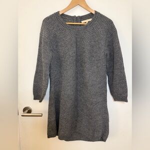 Vanessa Bruno Gray Knit Sweater Dress